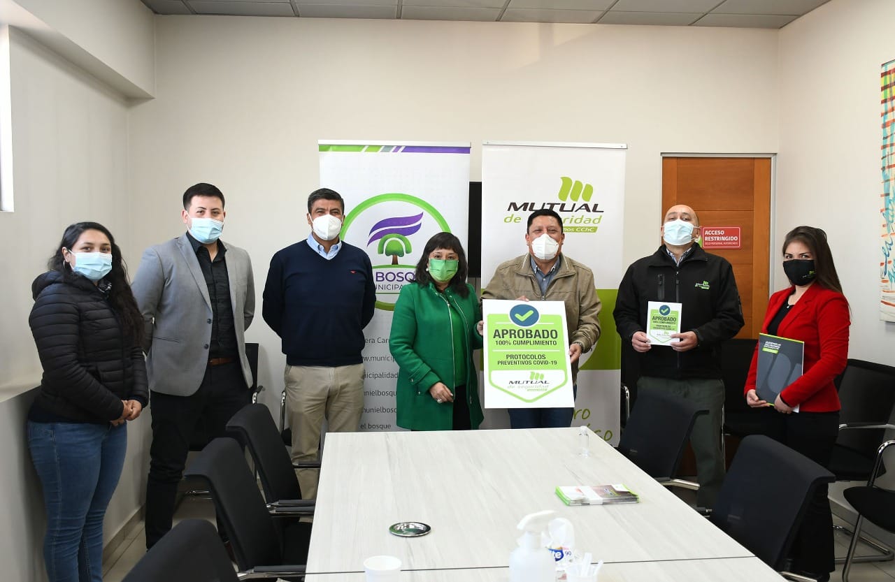 LA MUTUAL DE SEGURIDAD CERTIFICA QUE NUESTRA MUNICIPALIDAD CUMPLE CON UN 100% LAS MEDIDAS DE PROTECCIÓN ANTE EL COVID-19