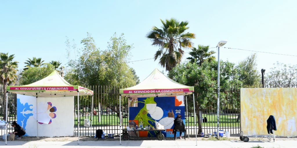 PARTIÓ EL PRIMER FESTIVAL DE MURALISMO LOCAL EN EL BOSQUE