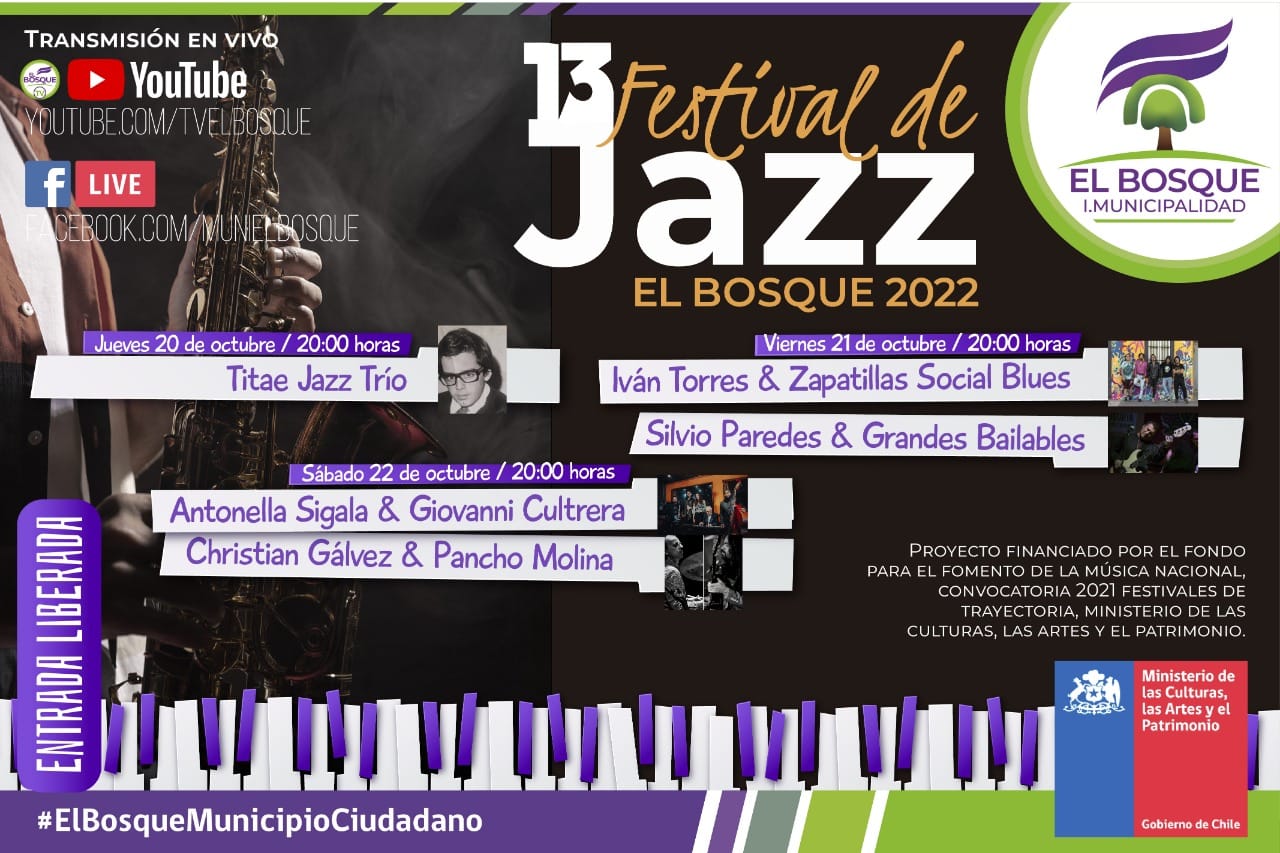 EL JAZZ TAMBIÉN VUELVE PRESENCIAL: EL BOSQUE CELEBRA 13 VERSIÓN DE SU RECONOCIDO FESTIVAL CON TITAE LINDL (LOS TRES) EN LA APERTURA
