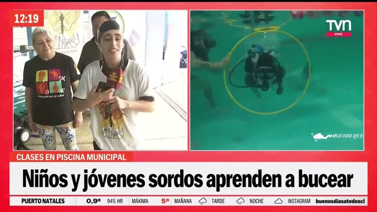 Niñas y niños sordos de El Bosque aprenden a bucear – Buenos Días a Todos