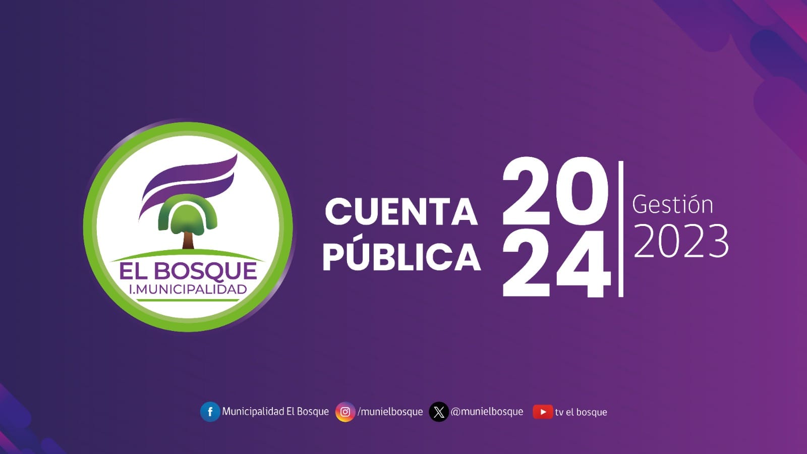 CUENTA PÚBLICA EL BOSQUE 2024 – GESTIÓN 2023 – CONCEJO MUNICIPAL EXTRAORDINARIO 123