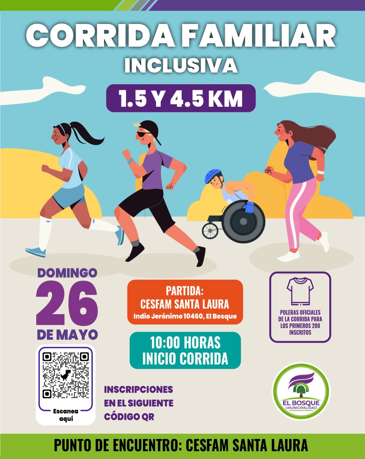 GRAN CORRIDA FAMILIAR INCLUSIVA DE EL BOSQUE