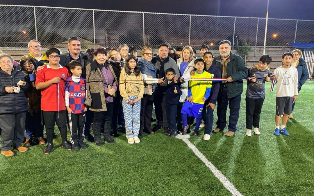 CANCHA DE LA VILLA EL TEPUAL SE RENUEVA PARA TODA LA COMUNIDAD