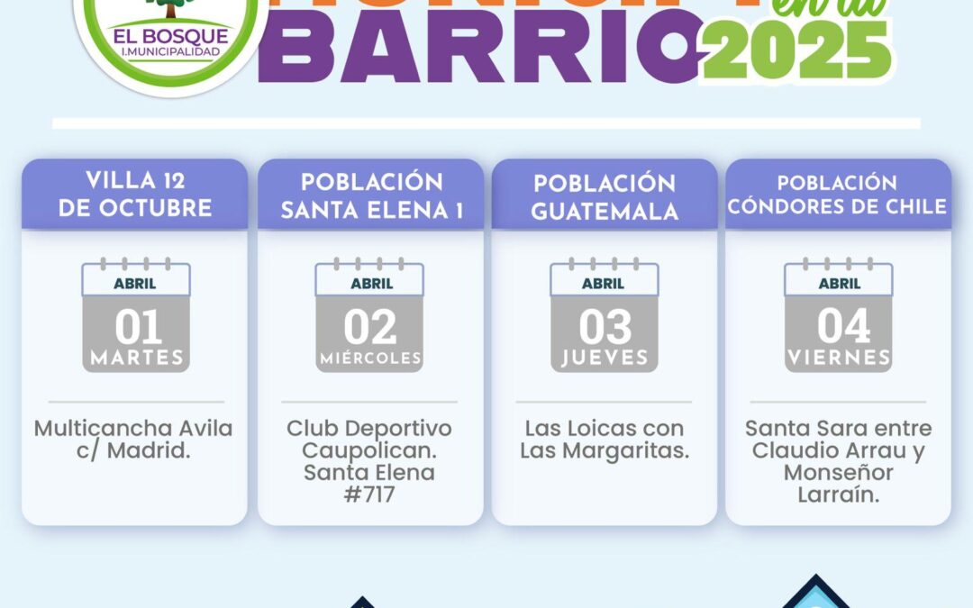 MUNICIPIO EN TU BARRIO 2025: GESTIÓN LOCAL SE DESPLIEGA EN TERRENO