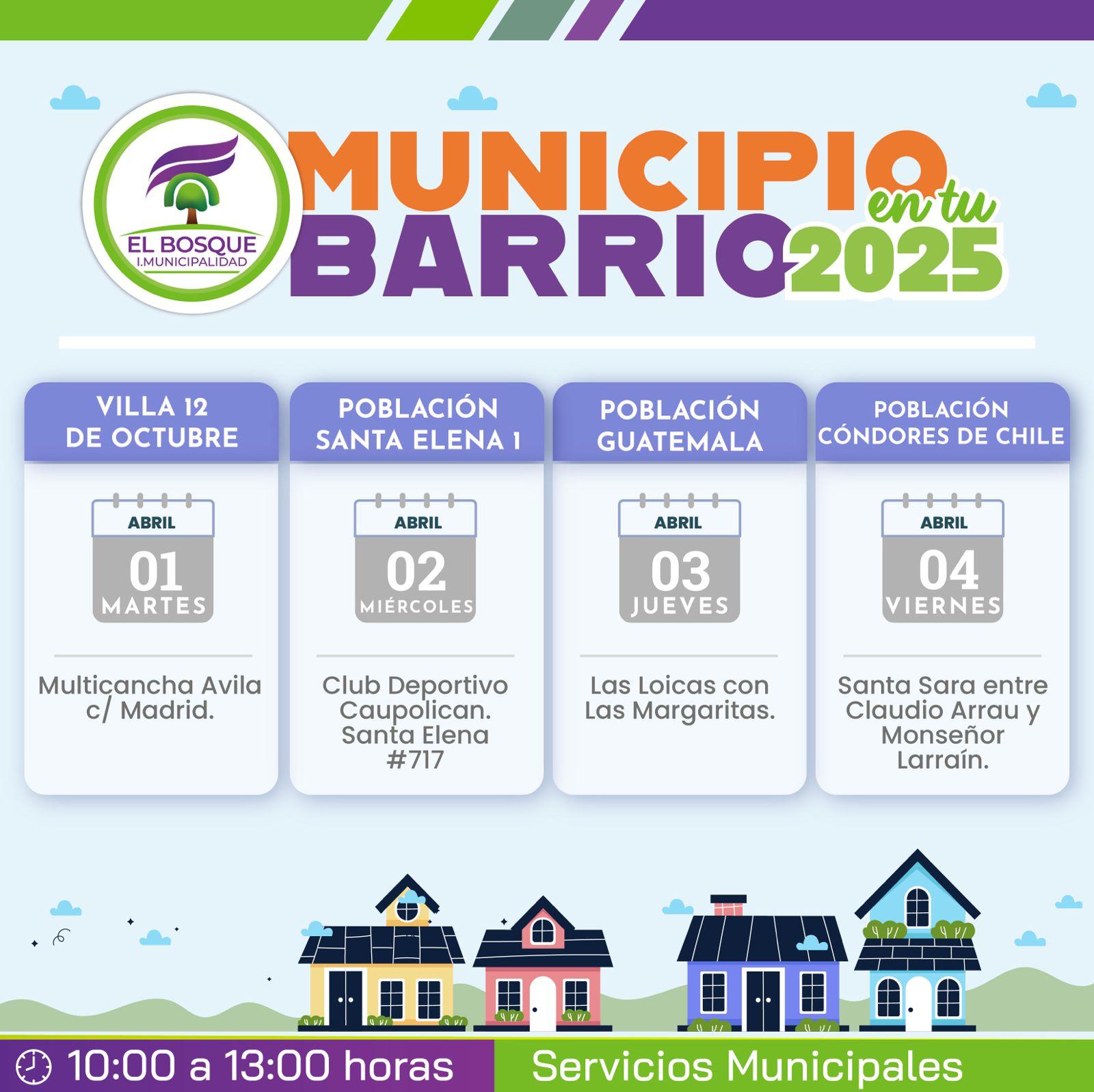 MUNICIPIO EN TU BARRIO 2025: GESTIÓN LOCAL SE DESPLIEGA EN TERRENO