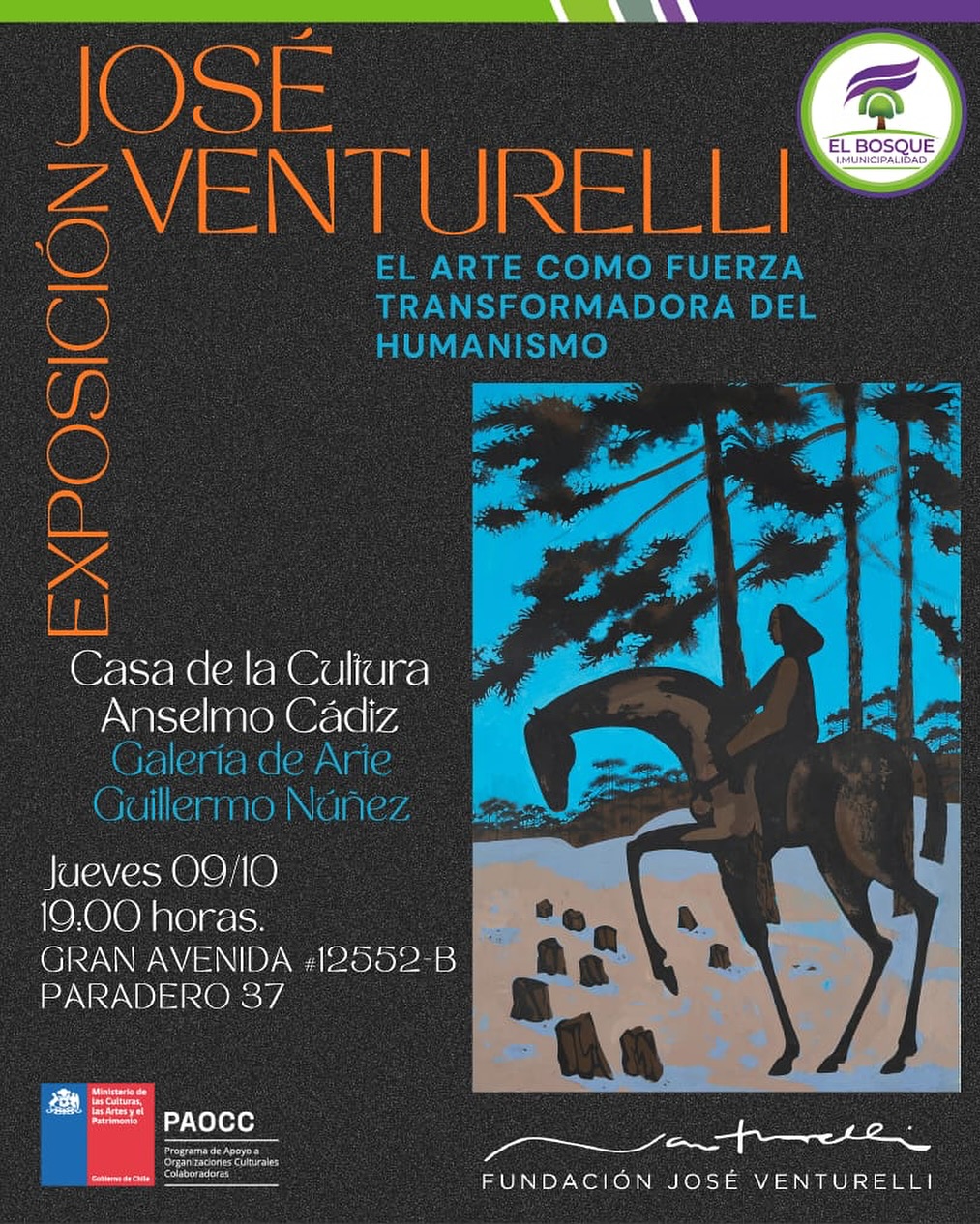 🎨 El arte como fuerza transformadora del humanismo: se inaugura exposición de José Venturelli en El Bosque