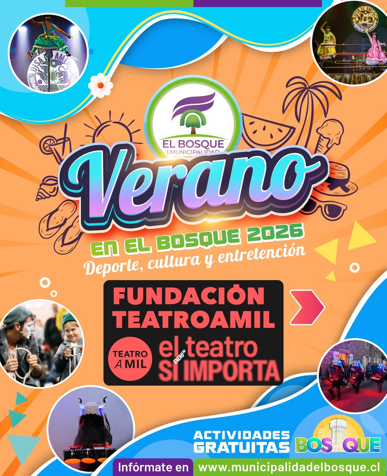 CON 3 OBRAS DEL FESTIVAL INTERNACIONAL TEATRO A MIL EL BOSQUE ABRE PANORAMAS CULTURALES DE VERANO 