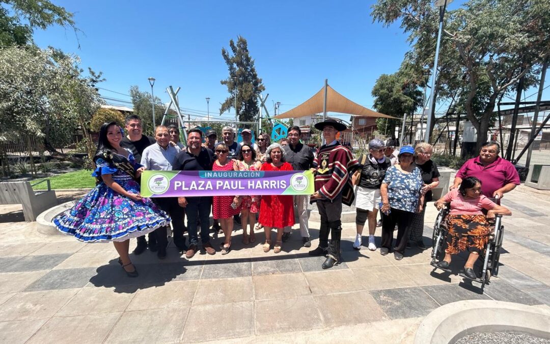 LA NUEVA PLAZA SUSTENTABLE PAUL HARRIS YA ES UN MEJOR ESPACIO PARA LA COMUNIDAD