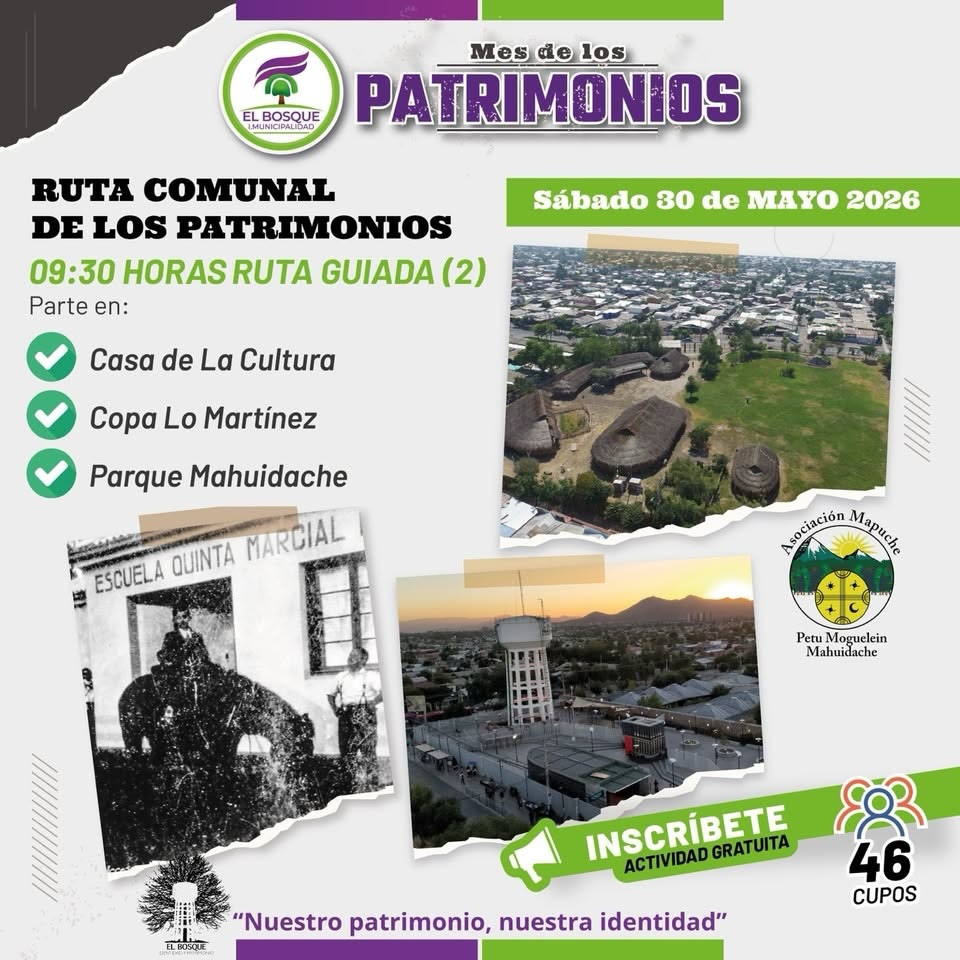 ¡Descubre nuestra historia! Súmate a la «Ruta Comunal de los Patrimonios 2026» en El Bosque