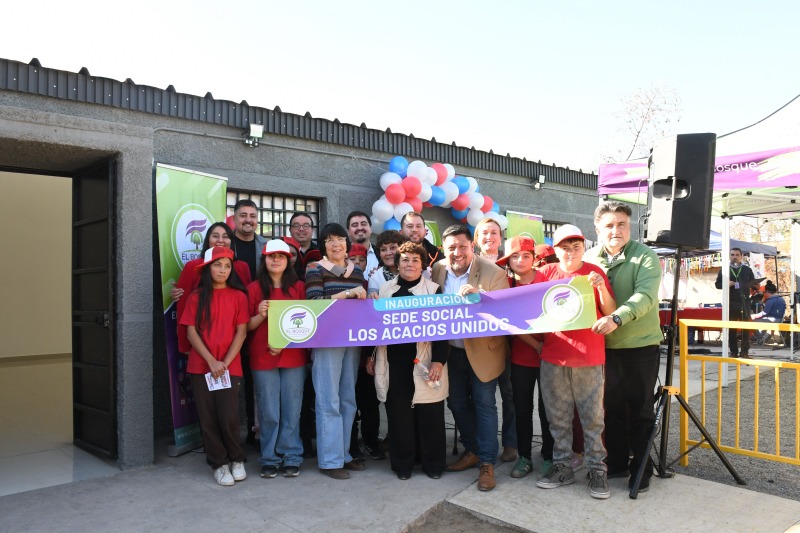NUEVA SEDE SOCIAL DE LA POBLACIÓN LOS ACACIOS ABRE SUS PUERTAS TOTALMENTE EQUIPADA PARA LA COMUNIDAD