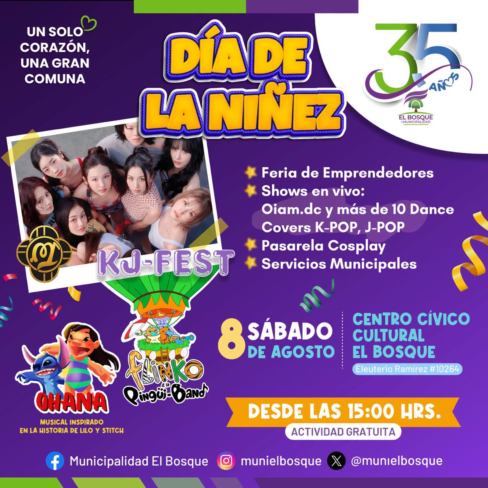 ¡Celebremos juntos el Día de la Niñez 2026 en El Bosque!