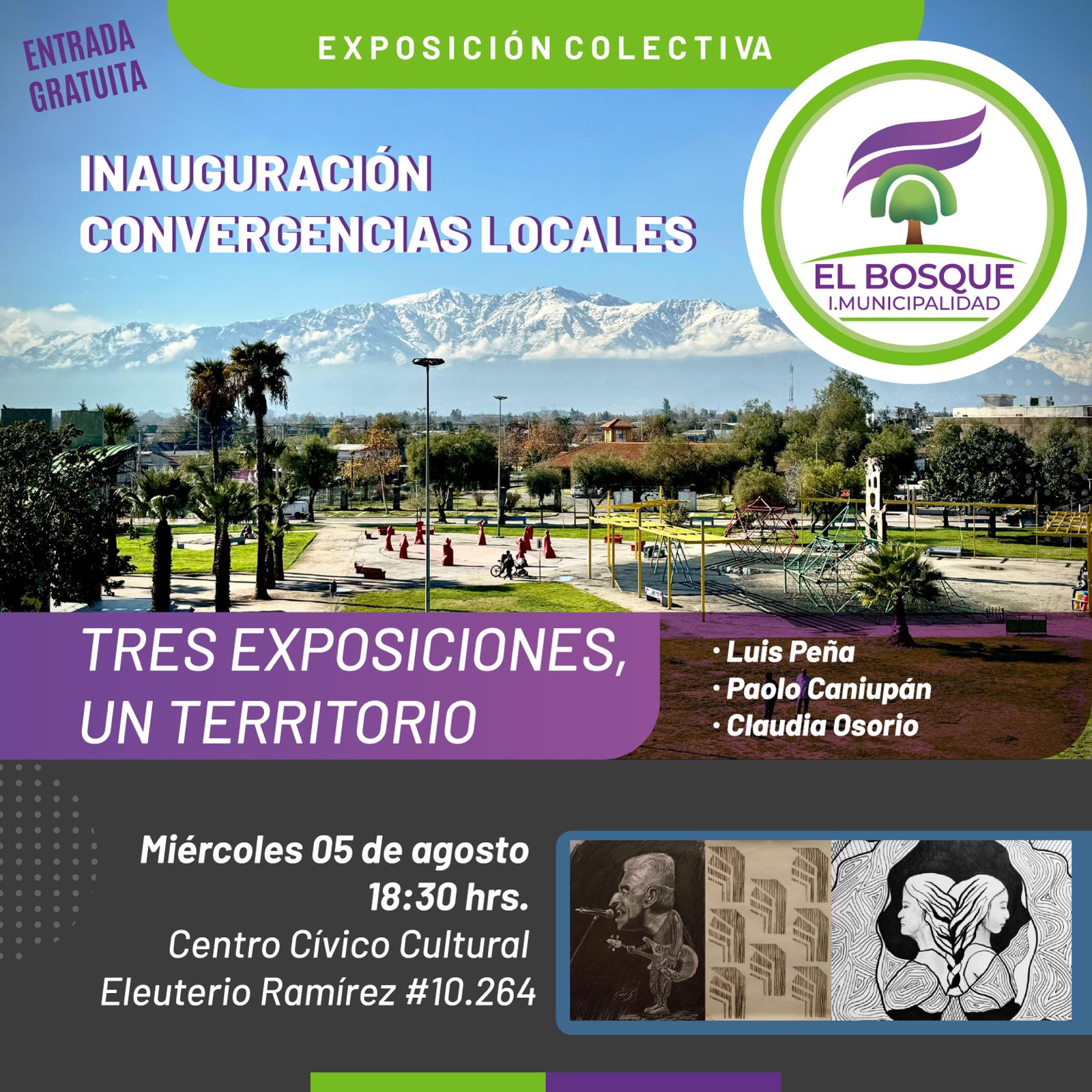 El arte local se encuentra en la Galería Cívica: Gran inauguración de «Convergencias locales»