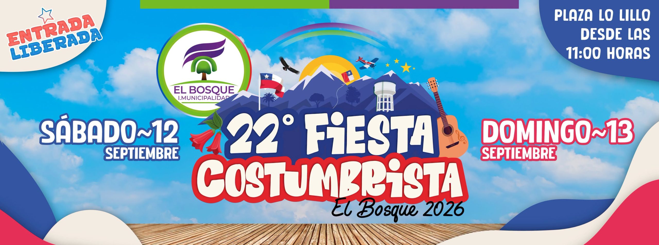 ¡A celebrar las Fiestas Patrias! Vuelve la Gran Fiesta Costumbrista de El Bosque en su 22ª versión